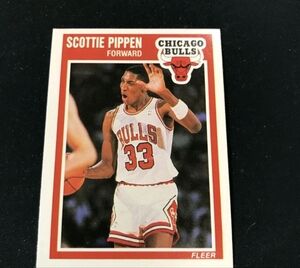 🏀1989-90 Fleer #23 SCOTTIE PIPPEN Chicago Bulls